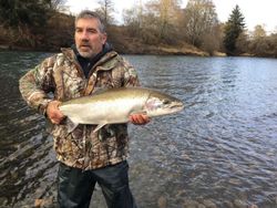 Coho salmon caught while fishing in OR