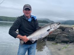 Coho Salmon caught during a fishing tour in OR