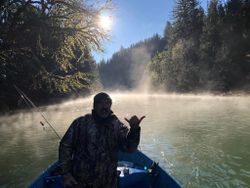 One person fishing in Oregon