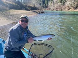 Person fishing in Oregon