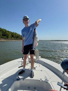 Impressive catch of a blue catfish in TX