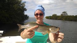 Spotted Weakfish, 21 inches, fishing in FL