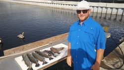 Angler holding fishing rod in FL