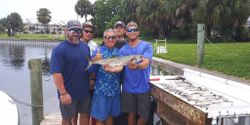 Photograph of a Spanish Mackerel fishing catch in Ruskin