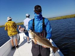 Redfish fishing in Delacroix, LA