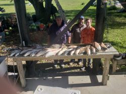 Three anglers fishing in LA