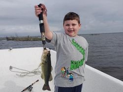 Largemouth bass caught during fishing trip in Saint Bernard