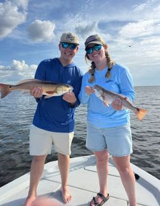 Two redfish caught while fishing in Florida