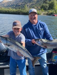 Jared and jack with a couple nice chinook 