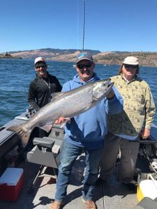 A coho salmon measuring 49 inches caught fishing in OR