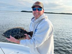 Southern Flounder Strikes Pose in Emerald Isle