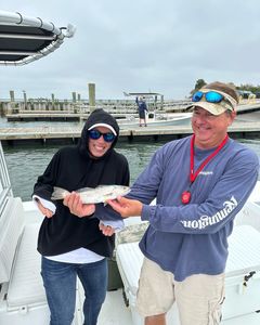 A great fishing trip at Cape Carteret with 2 people and 1 fish caught
