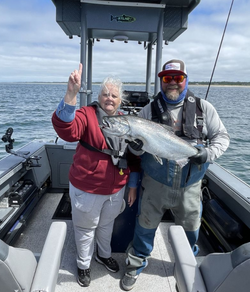 A large Bull Trout caught while fishing in Astoria