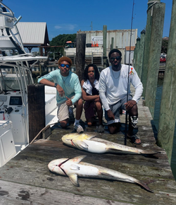 Three people fishing in Virginia