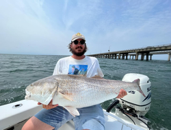Man fishing in Virginia Beach