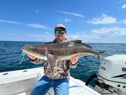 Angler with one caught fish in Virginia