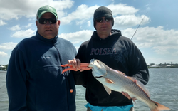 Two anglers fishing in Englewood