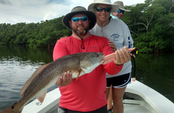Redfish angler in Florida