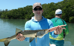 Snook, a 25-inch fishing catch, in Florida