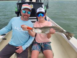 Spotted Weakfish being caught while fishing in FL