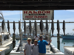 10 king mackerel and cero mackerel fish caught in Islamorada