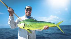 Fisherman catching a 34-inch fish in FL