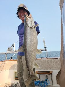 Angler with large fish in Minnesota
