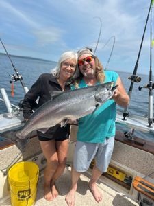 Chinook Salmon caught while fishing in MN
