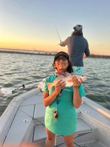 A lone angler fishing in TX