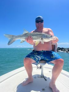 A snook fish caught while fishing in FL