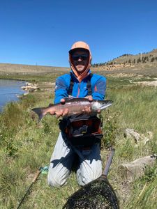 Coho salmon caught while fishing in CO