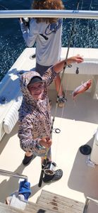 Fishing catch on boat deck in Gulf Shores AL