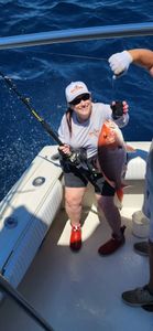 Red snapper caught while fishing in Gulf Shores AL