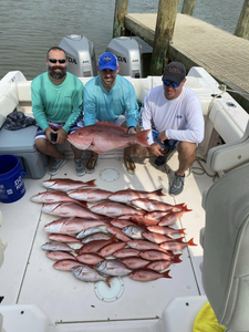 A group of 3 people fishing in AL
