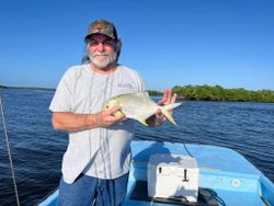 A permit fish caught on the shore of Chokoloskee Island