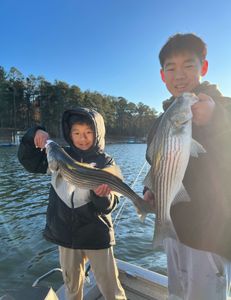 Although it was cold, these boys reeled in some good fish!