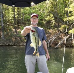 Fishing at Oakwood with a single fish