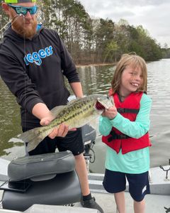Largemouth bass caught while fishing in GA