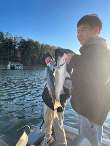 lone angler fishing in oakwood