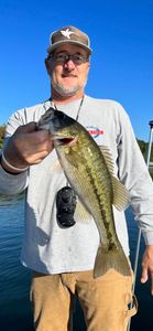 Spotted bass caught in Oakwood
