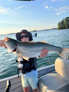 Striped bass caught in Oakwood