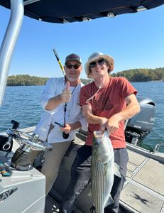 Striped bass caught in Oakwood
