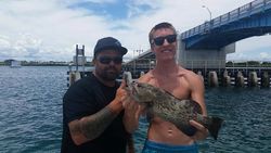 Gag grouper caught during fishing trip in Vero Beach
