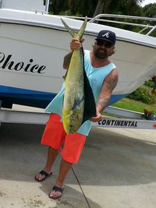 One person fishing at Vero Beach