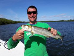 Angler reeling in catch at Vero Beach