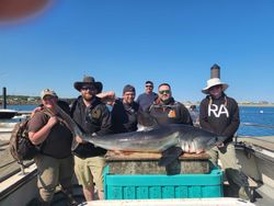 Porbeagle catch on New Hampshire fishing charter.