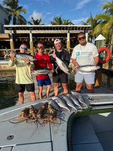 Three blackfin tunas caught while fishing in Florida