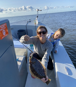 One angler fishing in NC with a 14-inch catch
