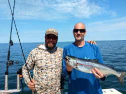 Coho salmon caught while fishing in Henderson