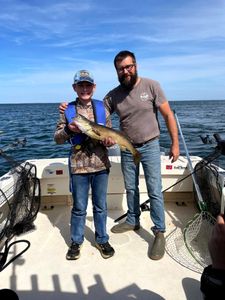 Two anglers fishing in NY